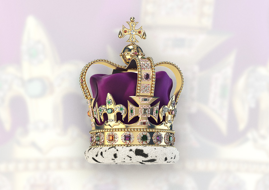 Imperial State Crown on display